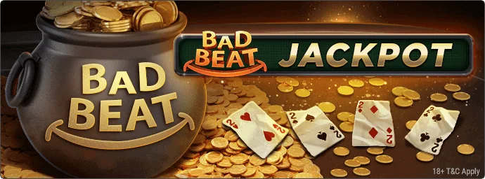 Bad Beat Jackpot banner
